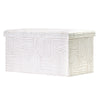 Concealed Cache Padded Foldable Storage Stool